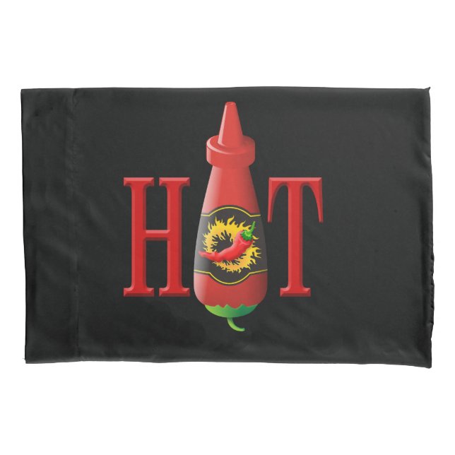 Hot sauce bottle pillowcase (Front)