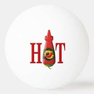 Hot Sauce Bottle Ping-Pong Ball