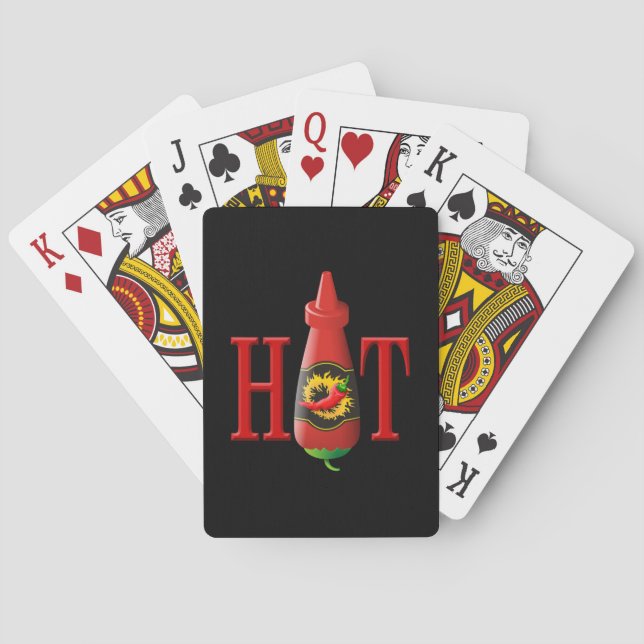 Hot sauce bottle playing cards (Back)
