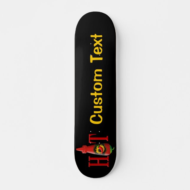 Hot Sauce Bottle Skateboard (Front)