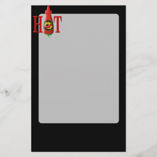 Hot Sauce Bottle Stationery