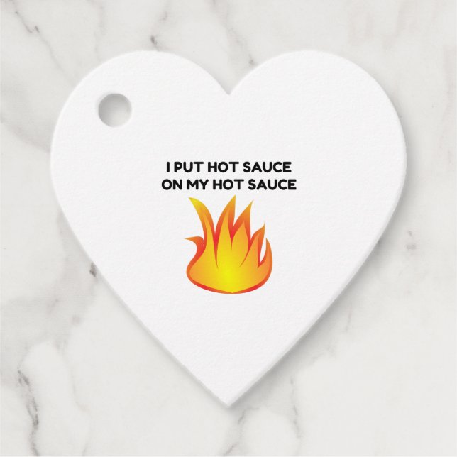 Hot Sauce Favour Tags (Front)