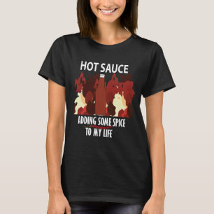 Hot Sauce Ketchup Fire Red Chilli Pepper T-Shirt