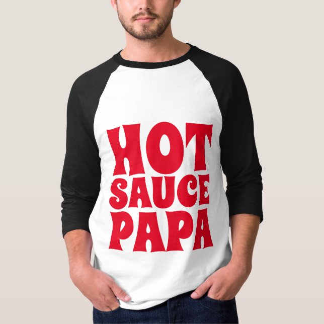 HOT SAUCE PAPA MENS T-shirts Tees (Front)