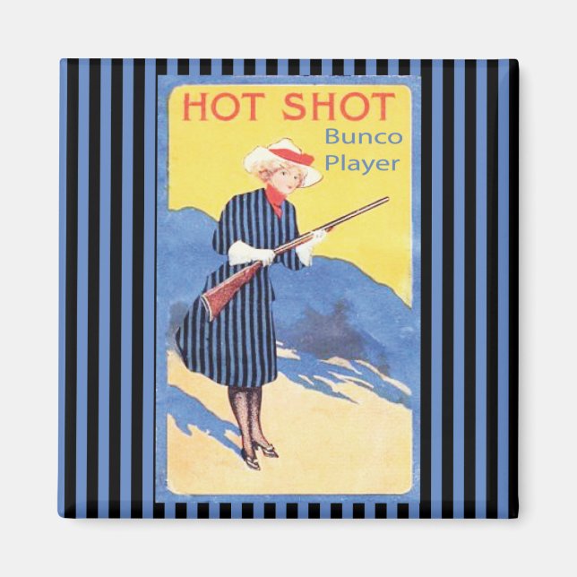 hot shot bunco player magnet (Front)