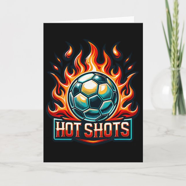 Hot Shots Soccer Team  Card (Front)