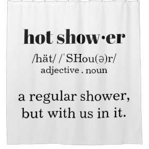 Hot Shower (with US) definition shower curtain