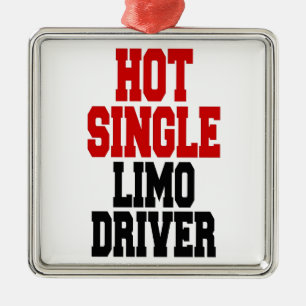 Hot Single Limo Driver Metal Tree Decoration