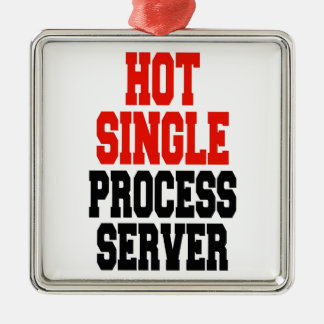 Hot Single Process Server Metal Ornament