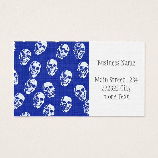 Hot Skulls,white Business Card