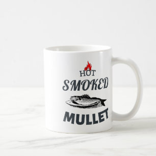 Hot Smoked Mullet Bbq Fish Cooked Seafood Restaura Coffee Mug