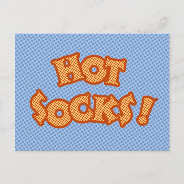 Hot Socks Postcard (Front)