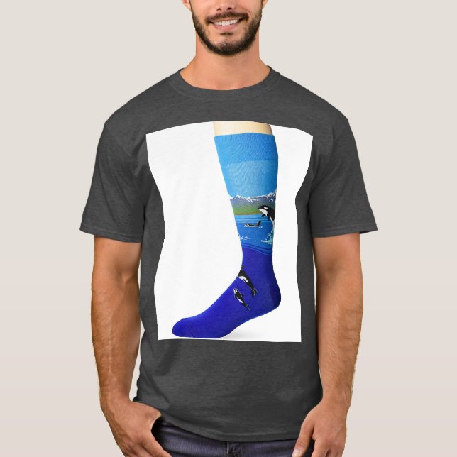 Hot Sox mens Animal Series Novelty Casual Crew T-Shirt (Front)