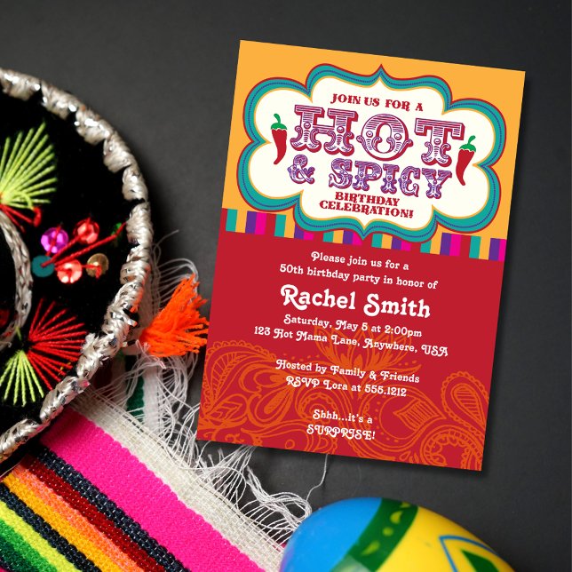 Hot & Spicy Birthday Invitation (Creator Uploaded)