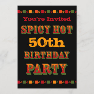Hot & Spicy Birthday Invitation