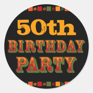 Hot & Spicy Birthday Party Sticker