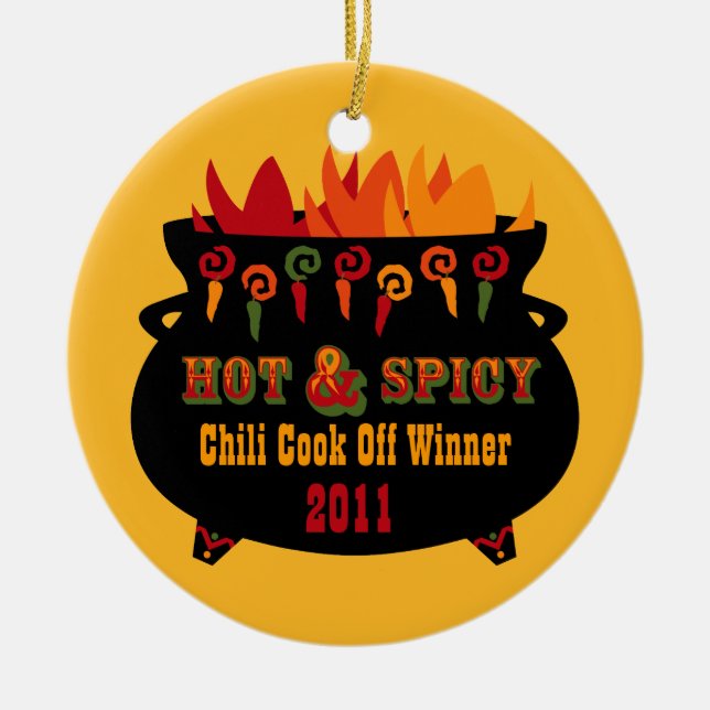 Hot & Spicy Chilli Cook Off Ornament (Front)