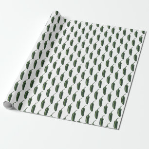 HOT & SPICY Jalapeño Chile Peppers Pattern Wrapping Paper