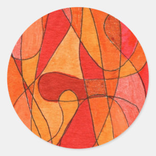 "Hot Spot" Abstract Design Sticker
