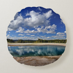 Hot Spring Round Cushion