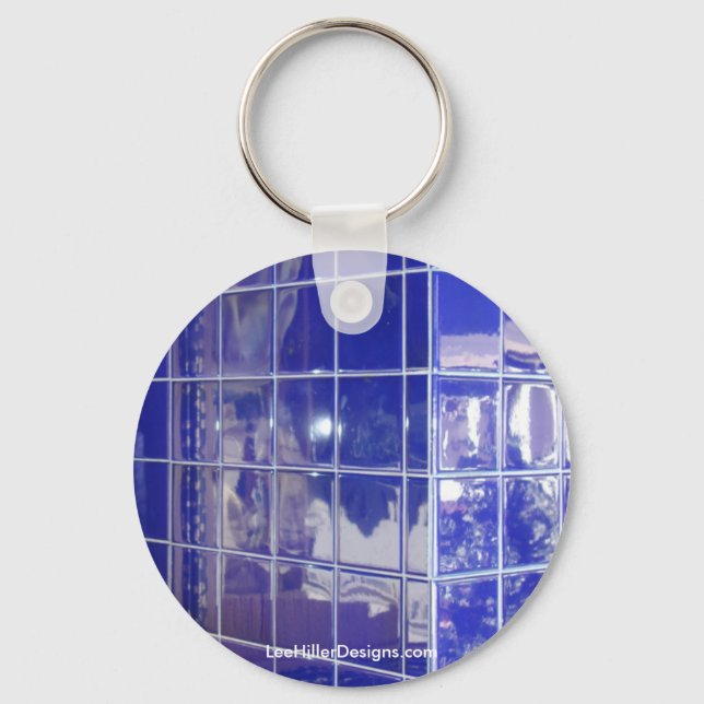 Hot Springs, AR BlueTile Reflection Gifts Apparel Key Ring (Front)