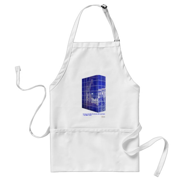 Hot Springs, AR BlueTile Reflection Gifts Apparel Standard Apron (Front)