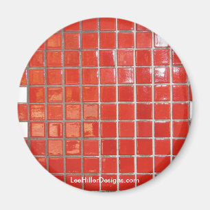 Hot Springs, AR Red Tiles Central Ave Gifts Magnet