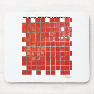 Hot Springs, AR Red Tiles Central Ave Gifts Mouse Pad