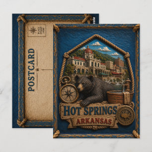 Hot Springs Arkansas Postcard Vintage Travel