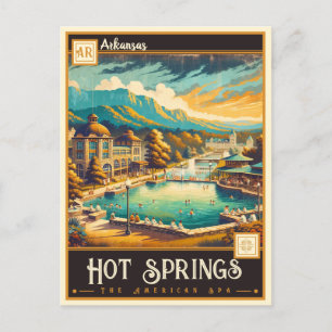Hot Springs, Arkansas   Vintage Postcard