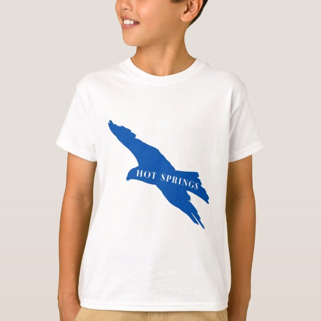Hot Springs birding hawk logo T-Shirt (Front)