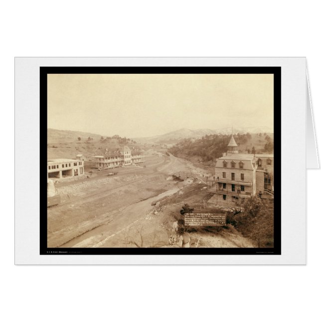 Hot Springs From Club House Hill SD 1891 (Front Horizontal)