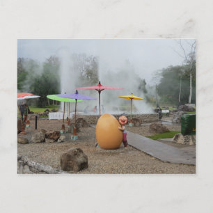 Hot Springs in Chiang Mai Thailand Postcard