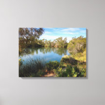 Hot springs in the desert canvas print