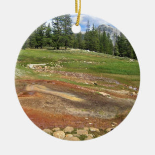 Hot Springs in Tuolumne Meadows, Yosemite, CA Ceramic Ornament