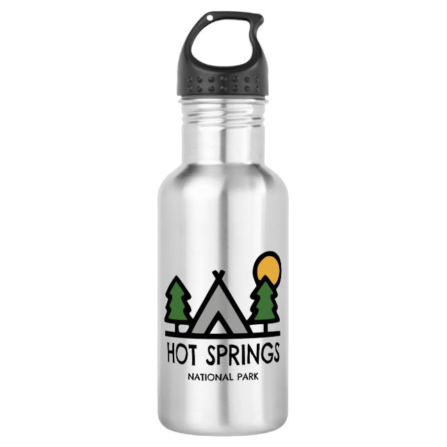 Hot Springs National Park 532 Ml Water Bottle (Front)