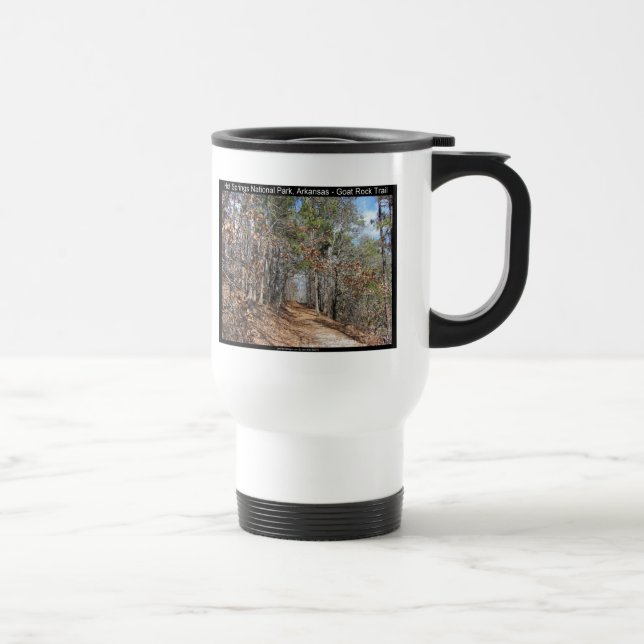 Hot Springs National Park, AR Goat Rock Trail Travel Mug (Right)