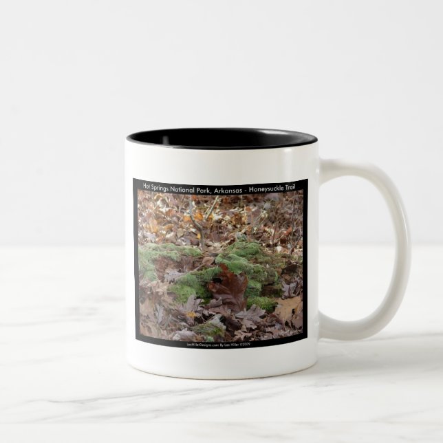 Hot Springs National Park, AR - Honeysuckle Trail Two-Tone Coffee Mug (Right)
