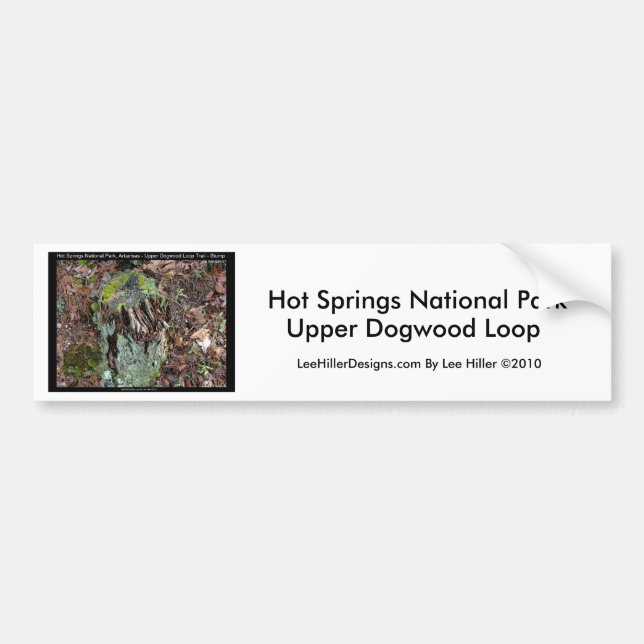 Hot Springs National Park, AR Upper Dogwood Loop Bumper Sticker (Front)