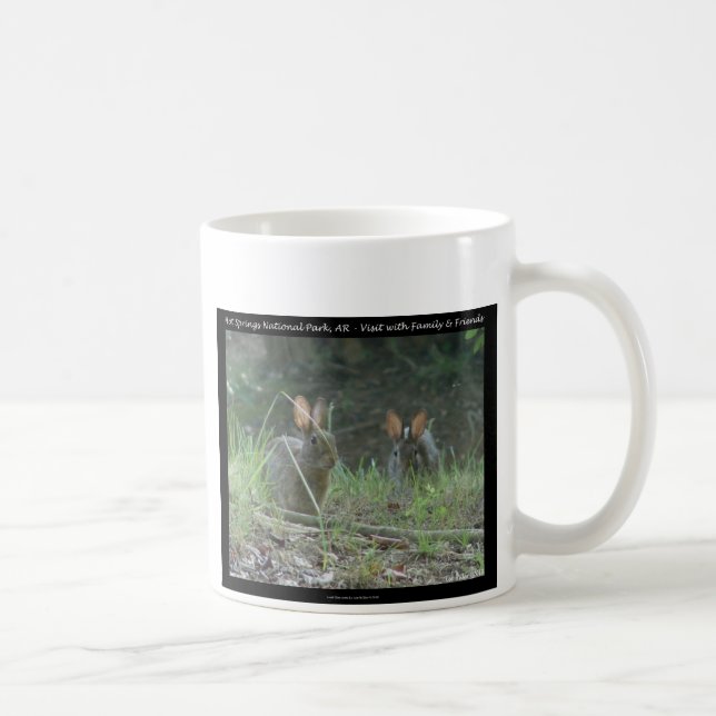 Hot Springs National Park, AR  Wild Rabbits Gifts Coffee Mug (Right)