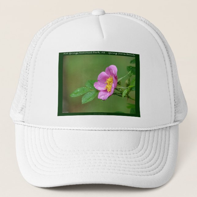 Hot Springs National Park, AR  Wild Rose Gifts Trucker Hat (Front)
