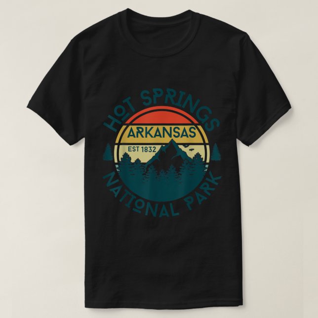 Hot Springs National Park Arkansas Nature Hiking T T-Shirt (Design Front)