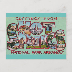 Hot Springs National Park Arkansas Postcard