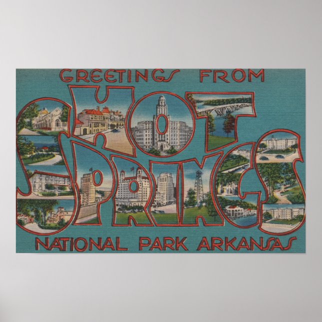 Hot Springs National Park, Arkansas Poster (Front)