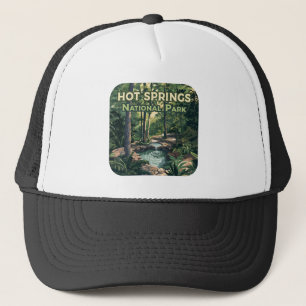 Hot Springs National Park Arkansas Retro  Trucker Hat