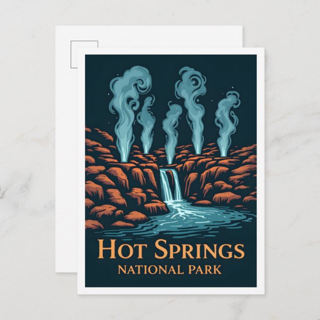 Hot Springs National Park Arkansas USA Travel Postcard (Front/Back)