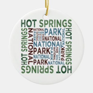 Hot Springs National Park Ceramic Ornament
