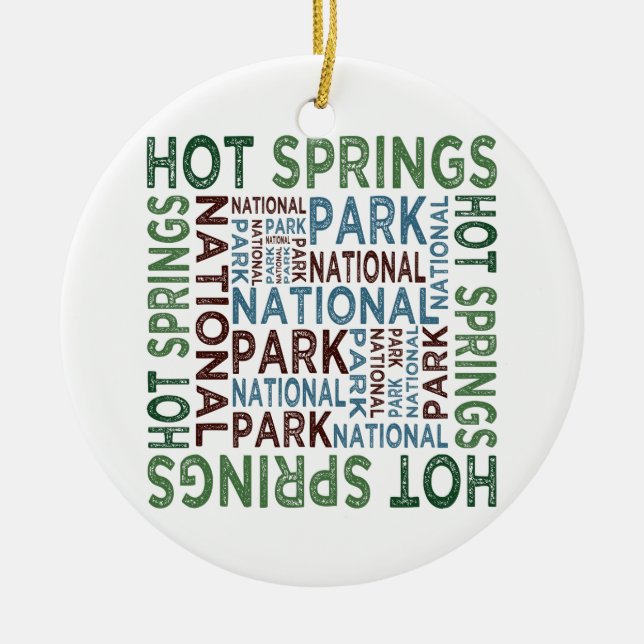Hot Springs National Park Ceramic Ornament (Front)