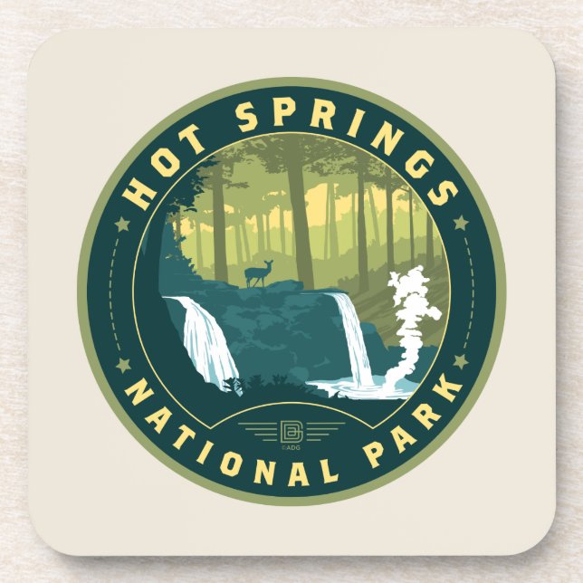 Hot Springs National Park Coaster (Front)