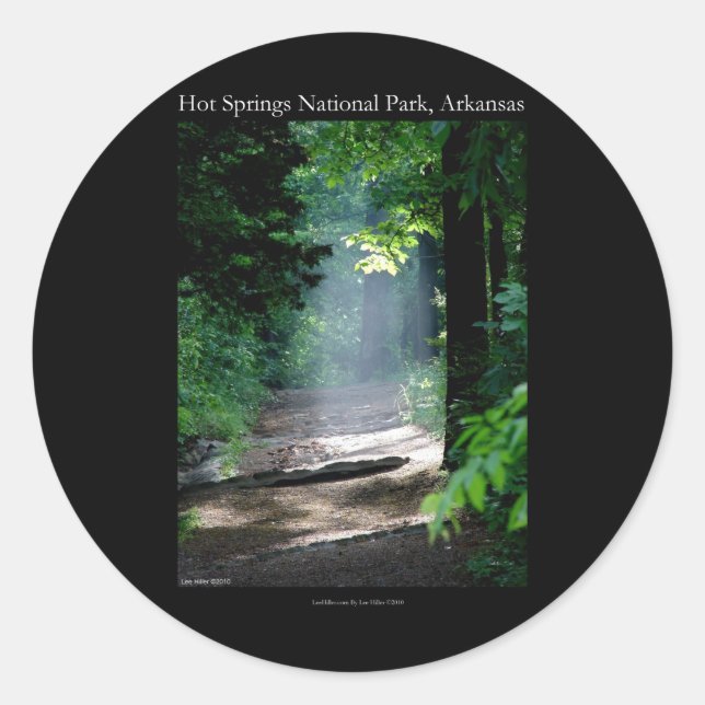 Hot Springs National Park Dead Chief Trail Gifts Classic Round Sticker (Front)